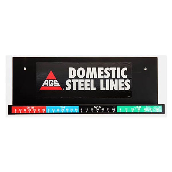 Wall Display, Steel Brake Lines Domestic, No Lines – AGS Company