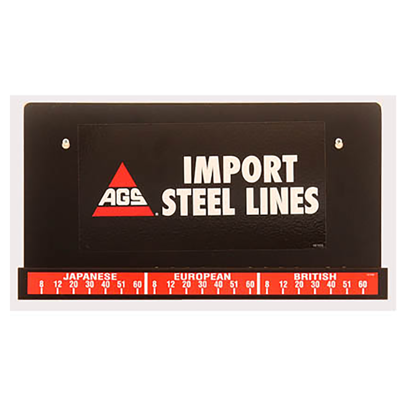 Wall Display, Steel Brake Lines Import, No Lines – AGS Company