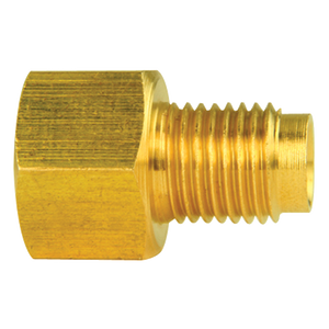 Brass Adapter, Female(7/16-24 Inverted), Male(3/8-24 Inverted)