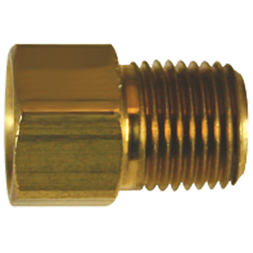 Brass Connector, Female(3/8-24 Inverted), Male(1/8-27 NPTF) – AGS ...