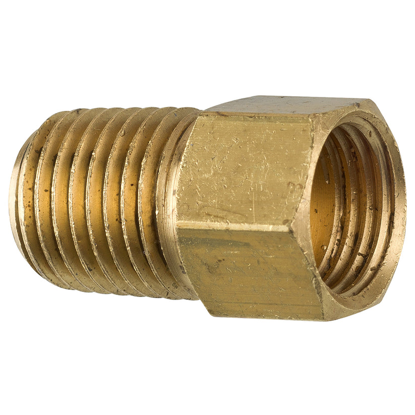 Brass Connector, Female (1/2-20 Inverted), Male (1/4-18 NPT) – AGS