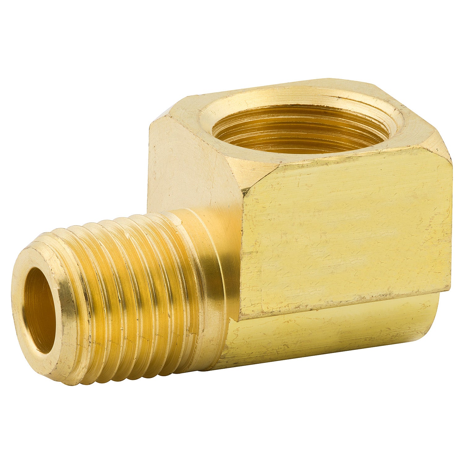 Connector Compression, Brass, 1/2 (3/8 NPTM), Bag of 1 – AGS