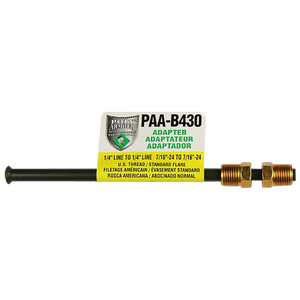 PVF Steel Brake Line Adapter, 1/4" x 8" (7/16-24 Inverted)(7/16-24 Inverted)
