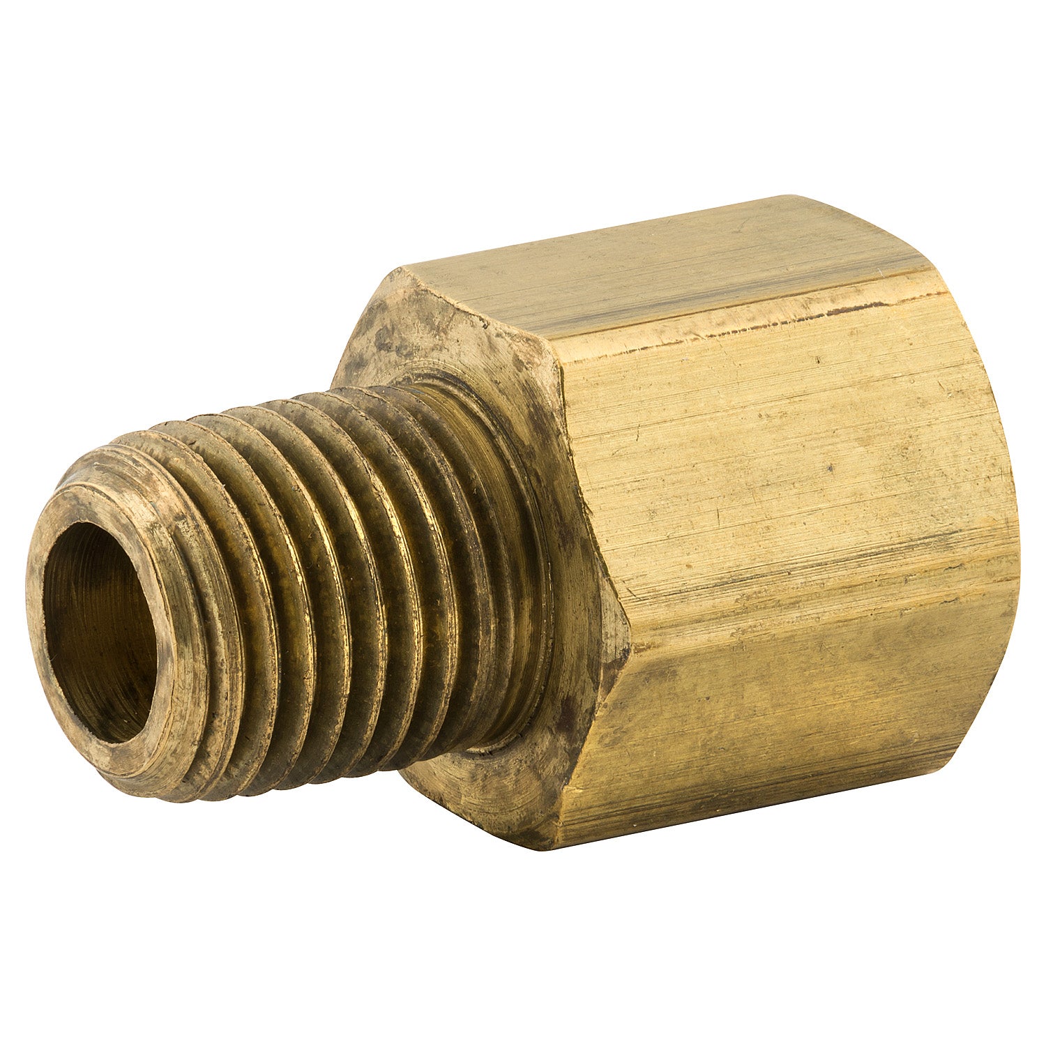Adapter, Brass, 1/4 NPTM, 1/4 NPTF, Bag of 1 – AGS Company Automotive  Solutions