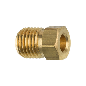 Brass Tube Nut, 3/16" Tube (3/8-24 Inverted)
