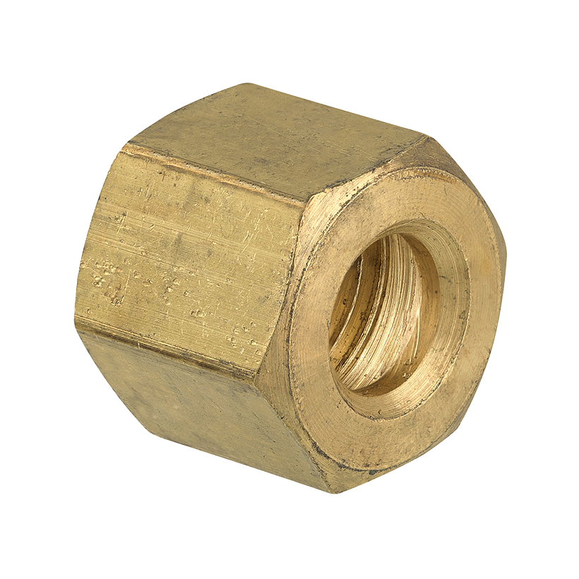 Brass Compression Nut, 1/4