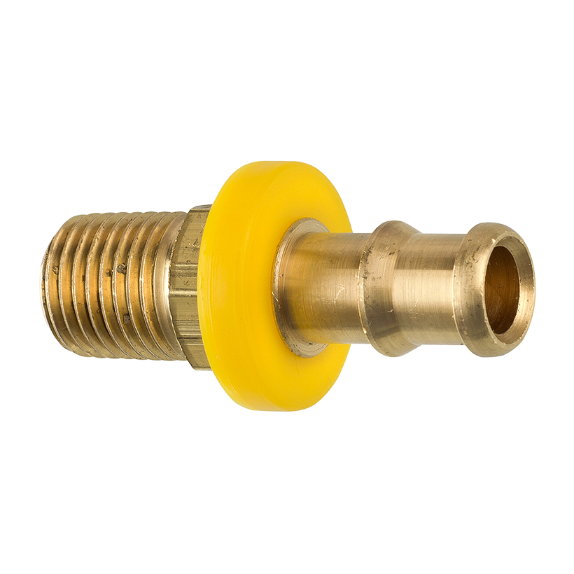 Brass Push-On Hose Fitting, 3/8 Hose, Male (1/4-18 NPT) – AGS Company  Automotive Solutions